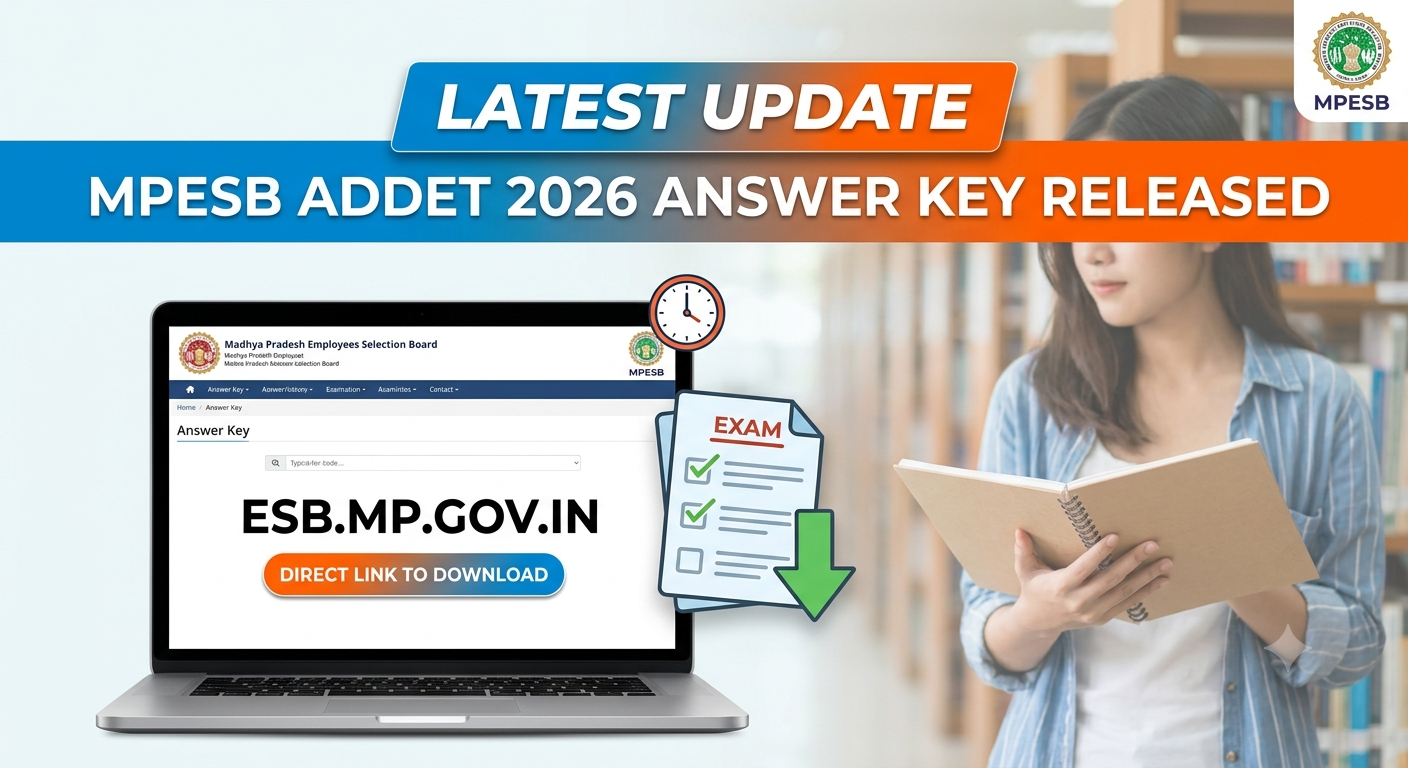 MPESB ADDET Answer Key 2026 Released at esb.mp.gov.in