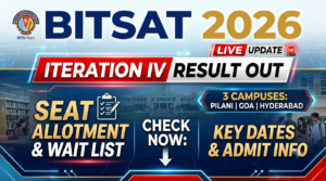 BITSAT 2026 Iteration IV Result (Live Updates)