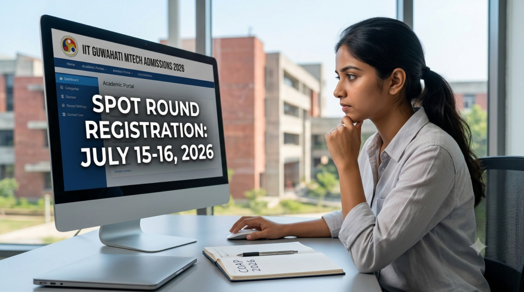 IIT Guwahati MTech Spot Round Admission 2026 Announced for COAP Candidates: Check Dates & Eligibility