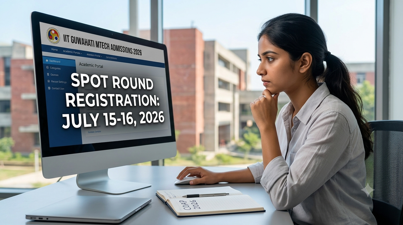 IIT Guwahati MTech Spot Round Admission 2026 Announced for COAP Candidates: