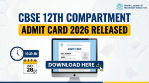 CBSE 12th Compartment Admit Card 2026 Released