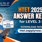 HTET Answer Key 2025-26 Out For PGT At htet.eapplynow.com: Direct Link & Complete Guide