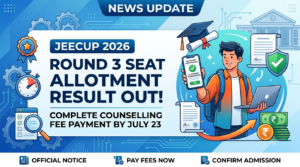 JEECUP 2026 Round 3 Seat Allotment Result Out: