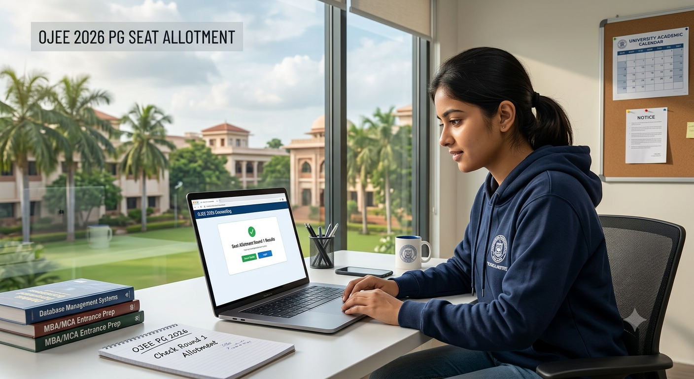 OJEE PG Counselling 2026: Round 1 Seat Allotment Result to Be Released Today