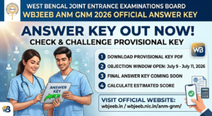 West Bengal ANM GNM 2026 Official Answer Key Out