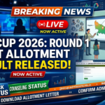 JEECUP 2026 Round 1 Seat Allotment Result Released Live: Check Allotment Status at jeecup.admissions.nic.in, Important Dates, Cut-Offs and Next Steps