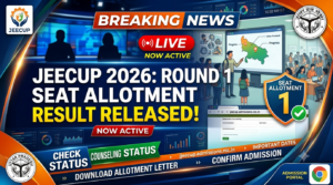 JEECUP 2026 Round 1 Seat Allotment Result Released Live