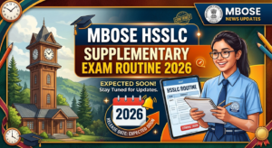 MBOSE HSSLC Supplementary Exam Routine 2026 Expected Soon