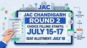 JAC Chandigarh Round 2 Choice Filling 2026 Starts