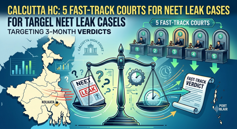 Calcutta HC Designates 5 Fast-Track Courts for NEET Paper Leak Cases: 3-Month Verdict Target Set