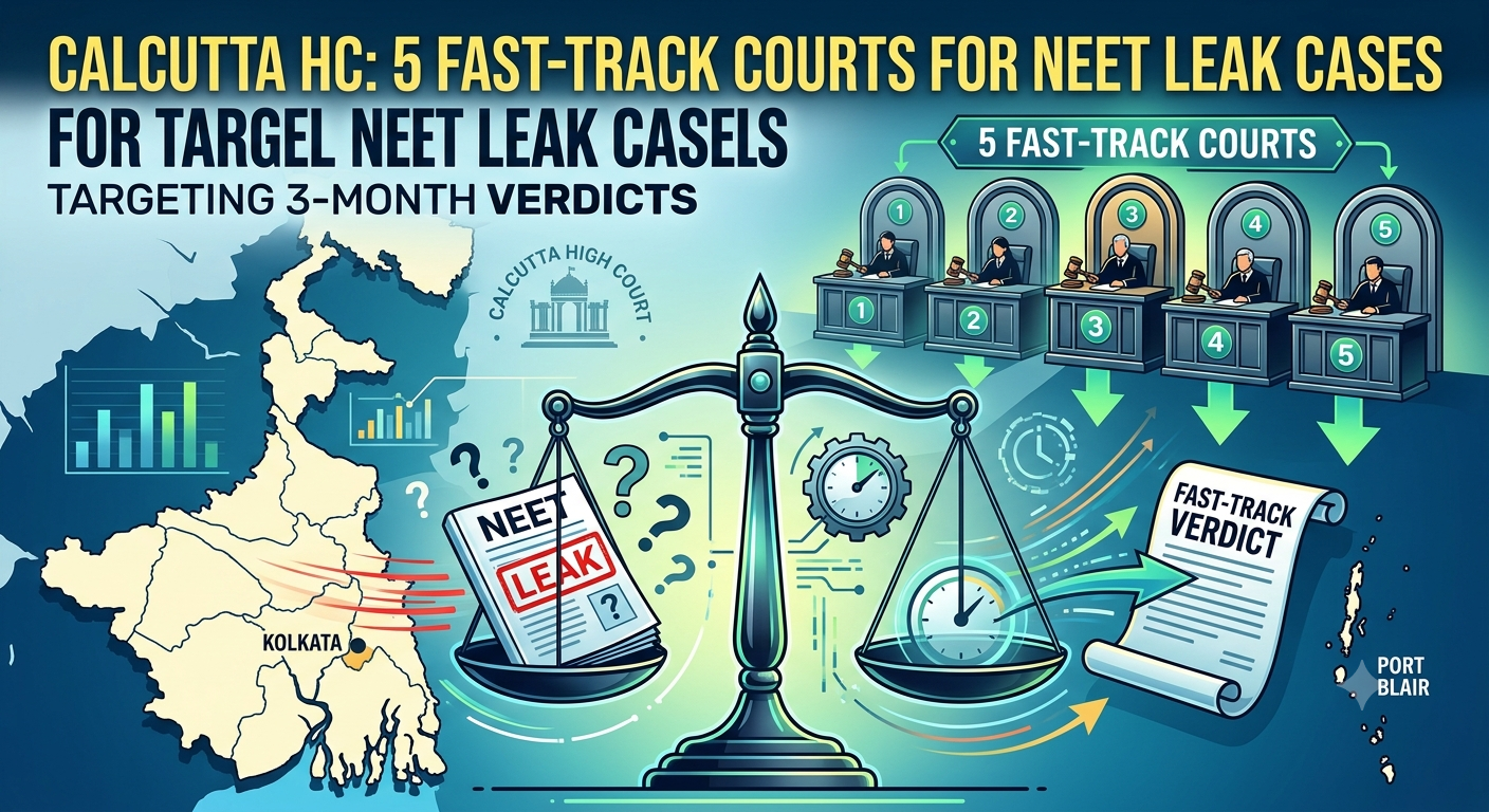 Calcutta HC Designates 5 Fast-Track Courts for NEET Paper Leak Cases: 3-Month Verdict Target Set