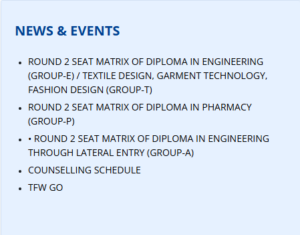 UBTER Counselling Latest Notifications