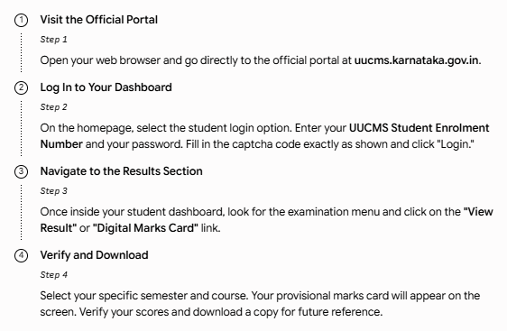 How to Check Karnataka UUCMS Semester Results Online?