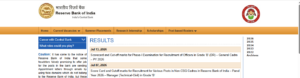 RBI Grade B 2026 Phase 1 Cutoff/Scores Official Notification
