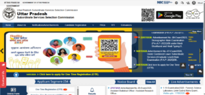 UPSSSC Official Website Homepage