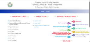 TS PGECET Official Website