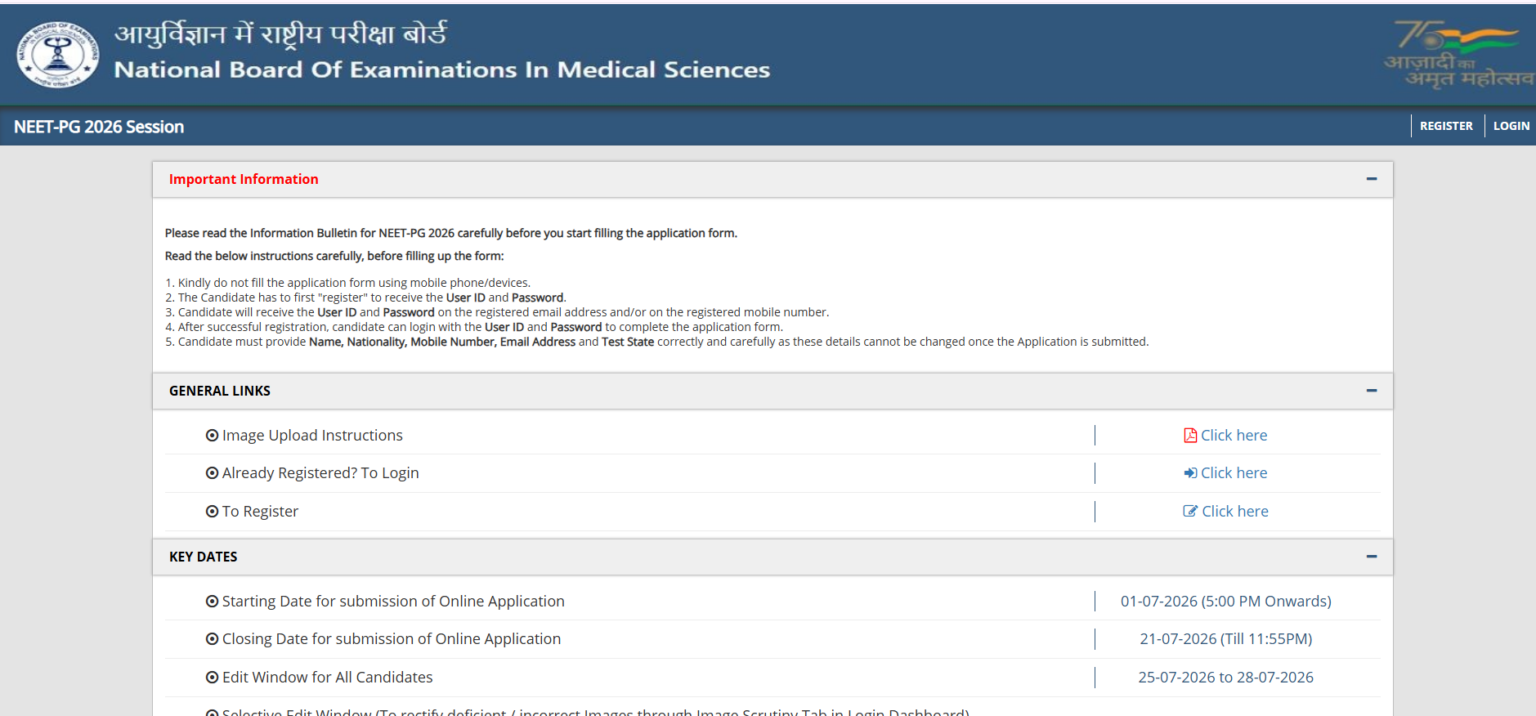 NEET PG 2026 Correction Window Ends Today; Modify Details @natboard.edu ...