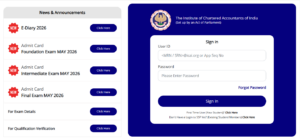 ICAI CA e-Services portal