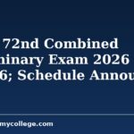 BPSC 72nd Combined Preliminary Exam 2026 on July 26; Schedule Announced