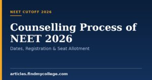 Counselling Process of NEET 2026: Dates, Registration & Seat Allotment