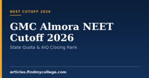 GMC Almora NEET Cutoff 2026: State Quota & AIQ Closing Rank