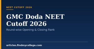 GMC Doda NEET Cutoff 2026: Round-wise Opening & Closing Rank