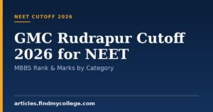 GMC Rudrapur Cutoff 2026 for NEET: MBBS Rank & Marks by Category