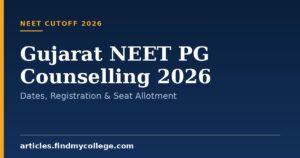 Gujarat NEET PG Counselling 2026: Dates, Registration & Seat Allotment