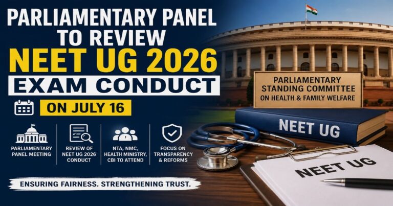 NEET UG 2026 Parliamentary Panel meeting on 16th July