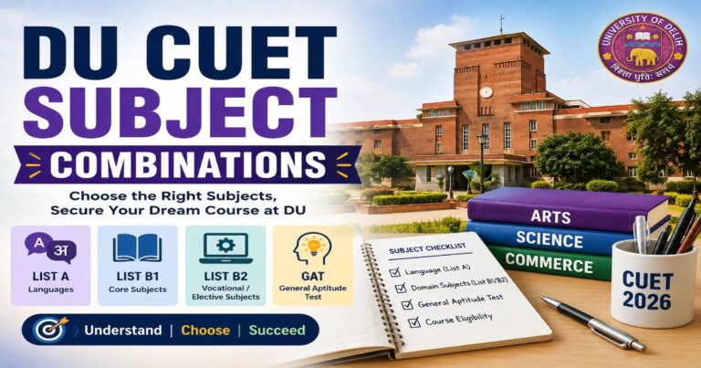 DU CUET Subject Combinations