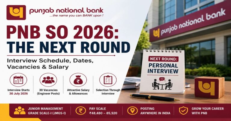 PNB SO 2026 Result Out