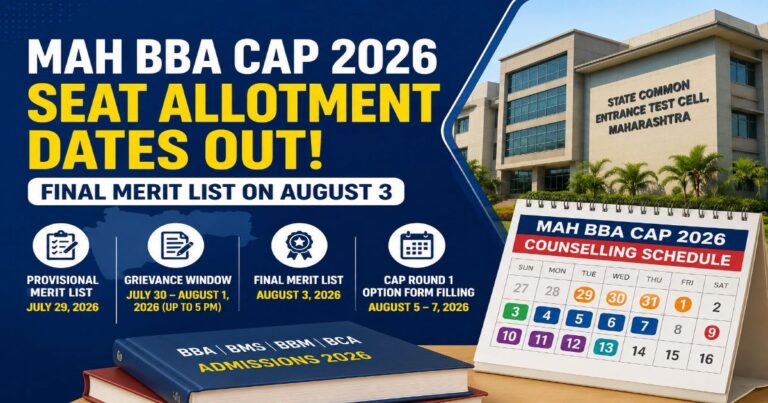 MAH BBA CAP 2026 Schedule