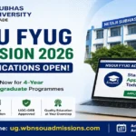NSOU FYUG Admission 2026 Open till 31 Aug at ug.wbnsouadmissions.com