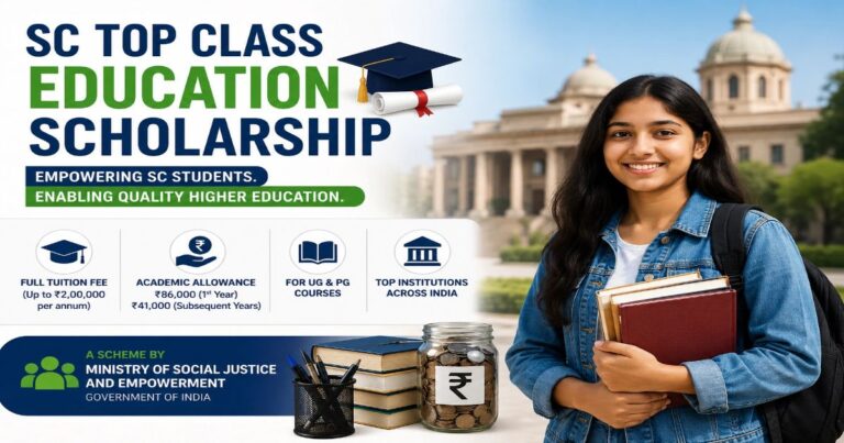 Top Class Scholarship for SC Students