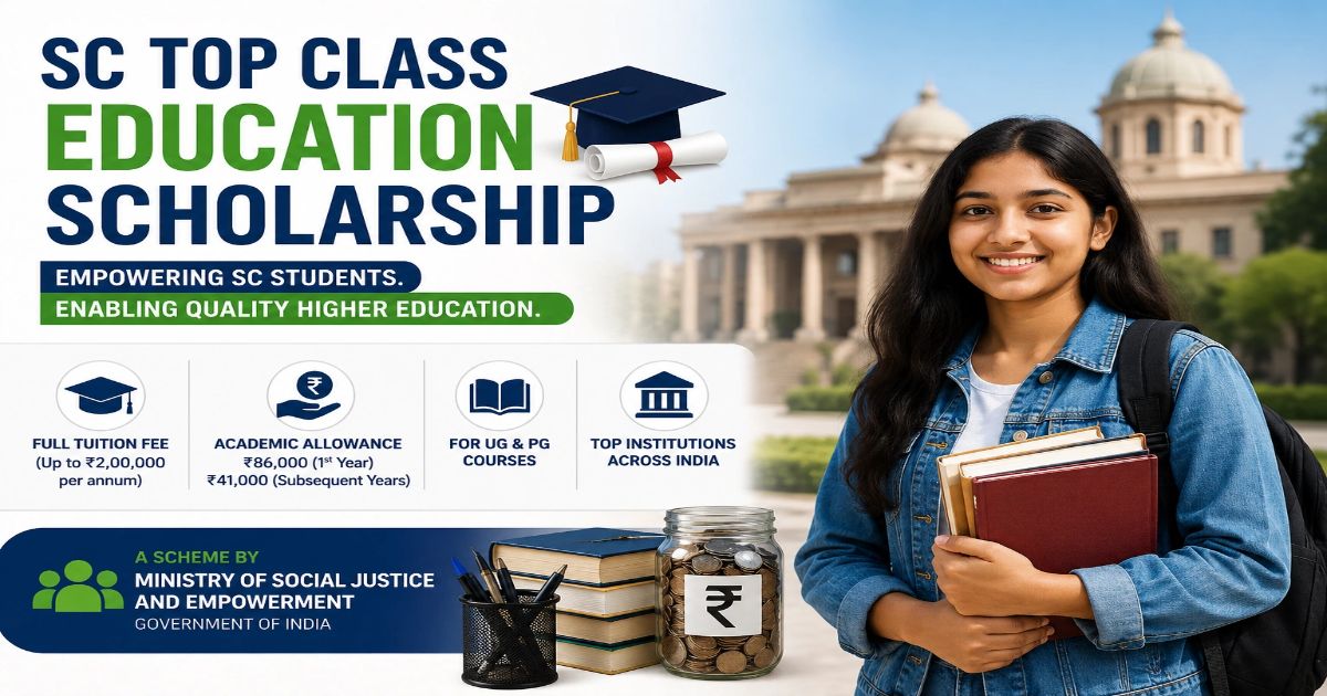 Top Class Scholarship for SC Students
