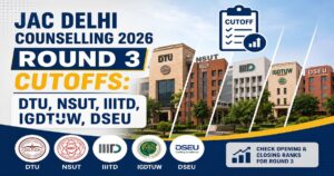 JAC Delhi 2026 Round 3 Cutoff Released, Find Opening and Closing Ranks Here