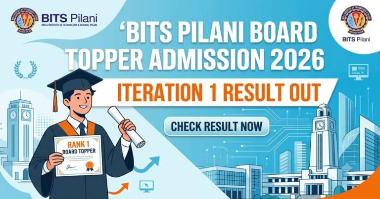 BITS Pilani Board Topper Direct Admissions