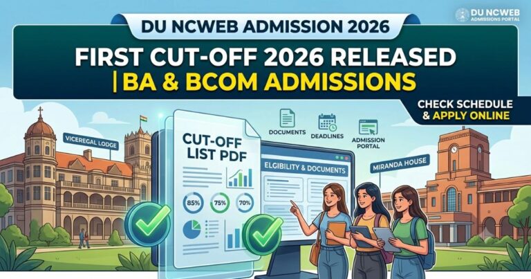 DU NCWEB First Cutoff 2026