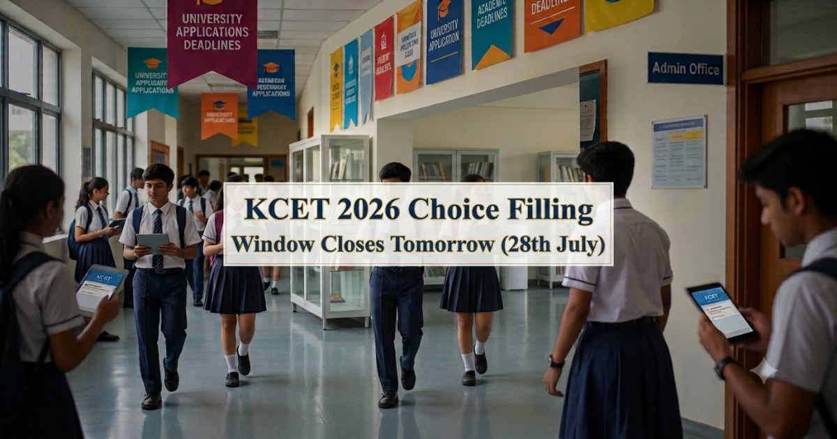 KCET 2026 Choice Filling Window Closes Tomorrow