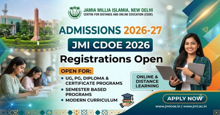 JMI CDOE 2026 Admissions Open