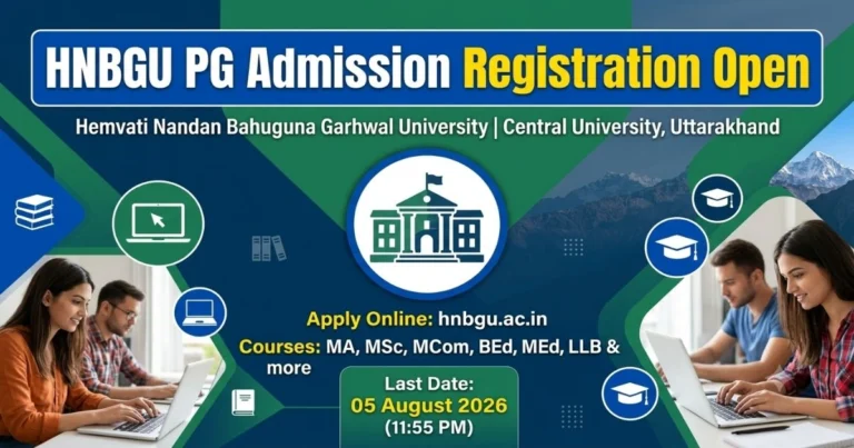 HNBGU PG Admission Registrations Begin