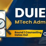 Dibrugarh University M.Tech Round 1 Counselling 2026 on July 24, 2026: Check Complete Process