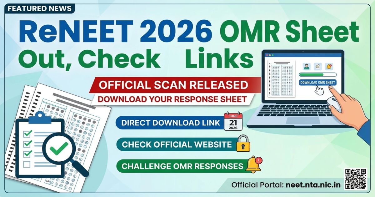 ReNEET 2026 OMR Sheet Out