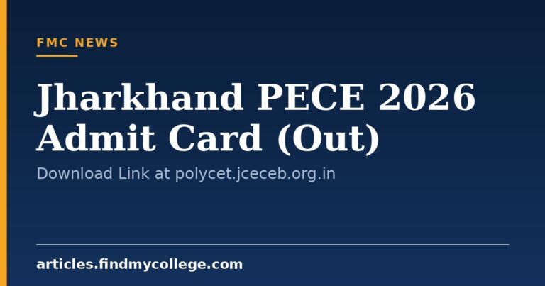 Jharkhand PECE 2026 Admit Card (Out): Download Link at polycet.jceceb.org.in