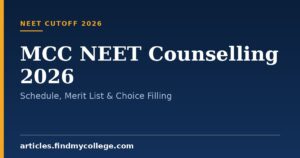 MCC NEET Counselling 2026: Schedule, Merit List & Choice Filling