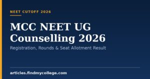 MCC NEET UG Counselling 2026: Registration, Rounds & Seat Allotment Result