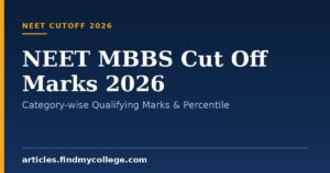 NEET MBBS Cut Off Marks 2026: Category-wise Qualifying Marks & Percentile