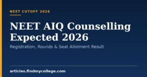 NEET AIQ Counselling Expected 2026: Registration, Rounds & Seat Allotment Result