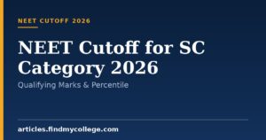 NEET Cutoff for SC Category 2026: Qualifying Marks & Percentile