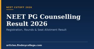 NEET PG Counselling Result 2026: Registration, Rounds & Seat Allotment Result